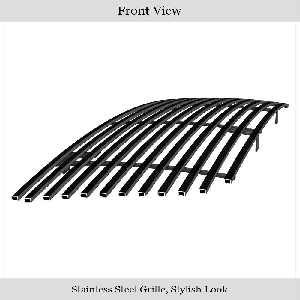 2006-2012 Ford Ranger Main Upper Black Stainless Steel Billet Grille