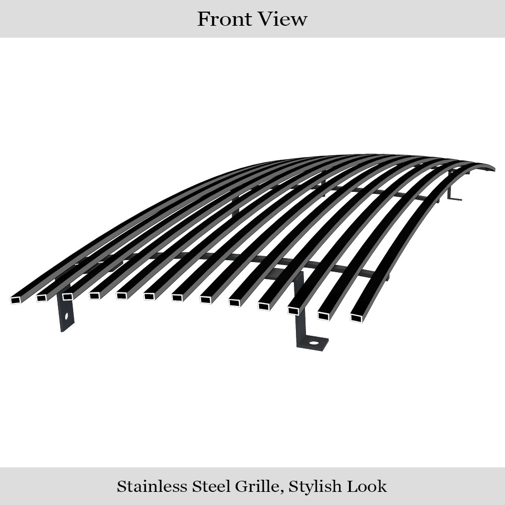 1989-1992 Ford Bronco 2  /1990-1994 Ford Explorer /1989-1992 Ford Ranger Main Upper Black Stainless Steel Billet Grille