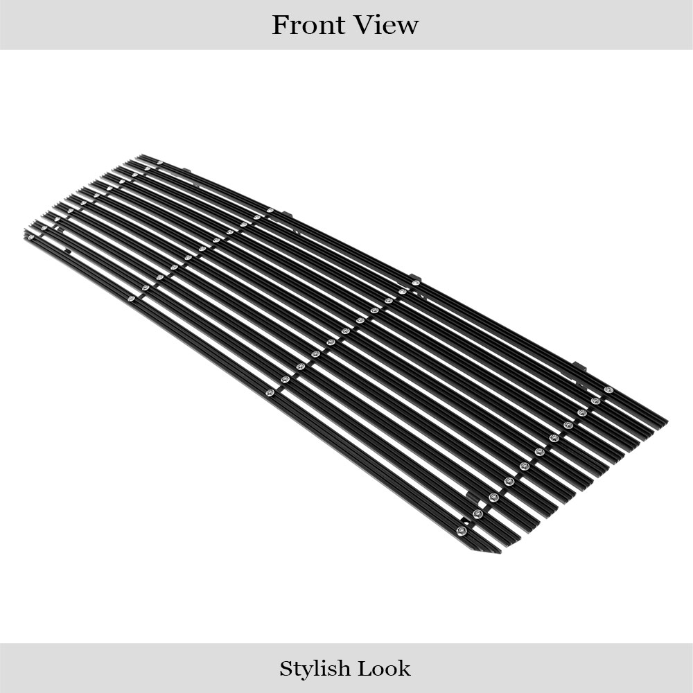 1992-1996 Ford Bronco /1992-1996 Ford F-150 /1992-1996 Ford F-250 /1992-1996 Ford F-350 Main Upper Black Rugged Billet Grille