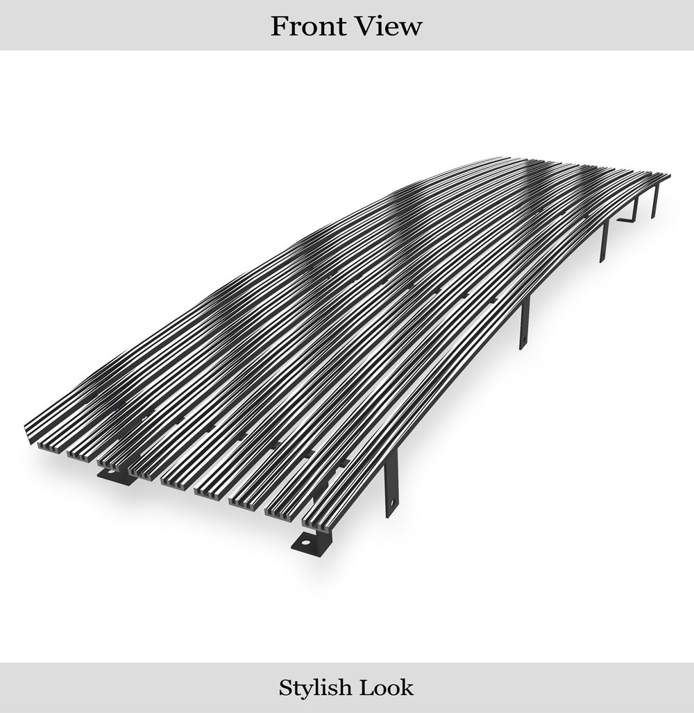 1987-1991 Ford Bronco /1987-1991 Ford F-150 /1987-1991 Ford F-250 /1987-1991 Ford F-350 MAIN UPPER Aluminum Billet Wide Grille
