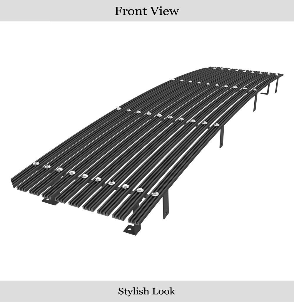 1987-1991 Ford Bronco /1987-1991 Ford F-150 /1987-1991 Ford F-250 /1987-1991 Ford F-350 MAIN UPPER Aluminum Billet Wide Grille