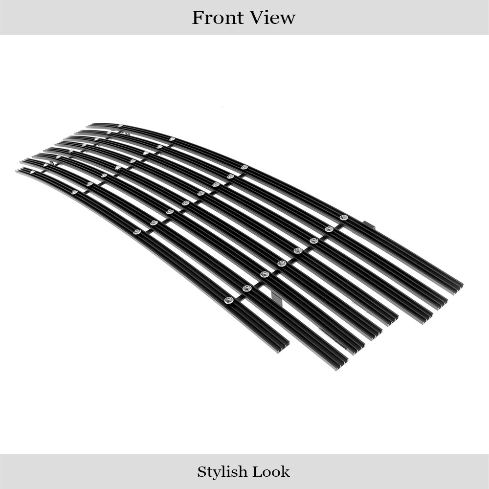 1999-2003 Ford F-150 /1999-2002 Ford Expedition /1999-2003 Ford F-150 Harley Davidson /1999-2003 Ford F-150 Lightning /2004-2004 Ford F-150 Heritage Main Upper Black Rugged Billet Grille