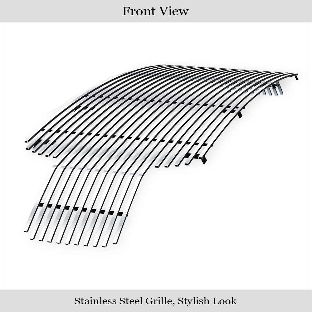 2018-2020 Ford F-150 Without Front Camera Main Upper Stainless Steel Billet Grille