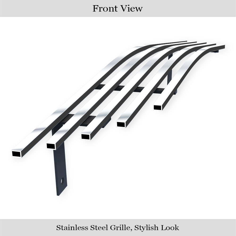 1994-1998 Ford Mustang Logo Area Trimmed Main Upper Stainless Steel Billet Grille
