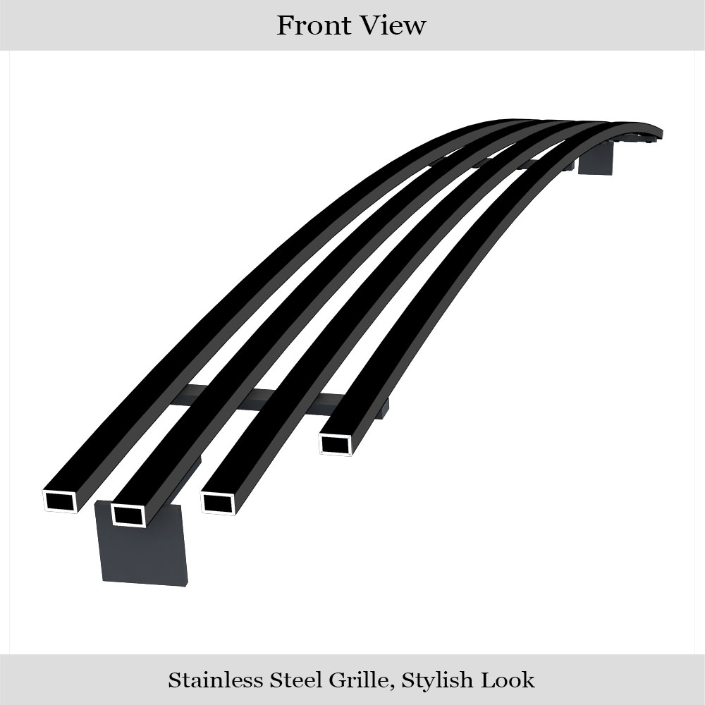 1999-2004 Ford Mustang Lower Bumper Black Stainless Steel Billet Grille