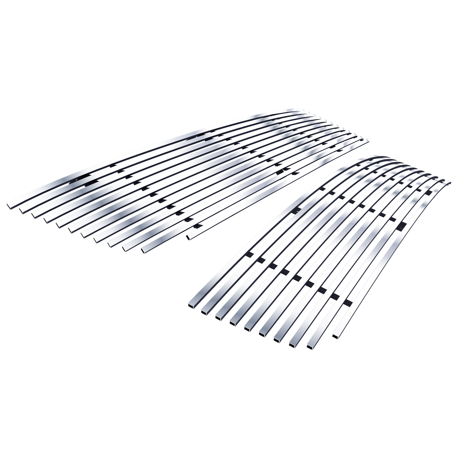 2006-2009 Ford Fusion Main Upper + Lower Bumper Stainless Steel Billet Grille