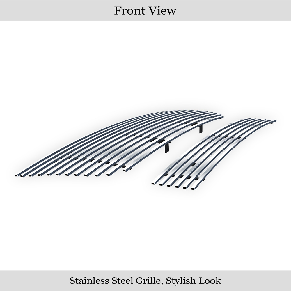 2006-2012 Ford Ranger Not For STX MAIN UPPER + LOWER BUMPER Aluminum Billetuminum Billet Grille