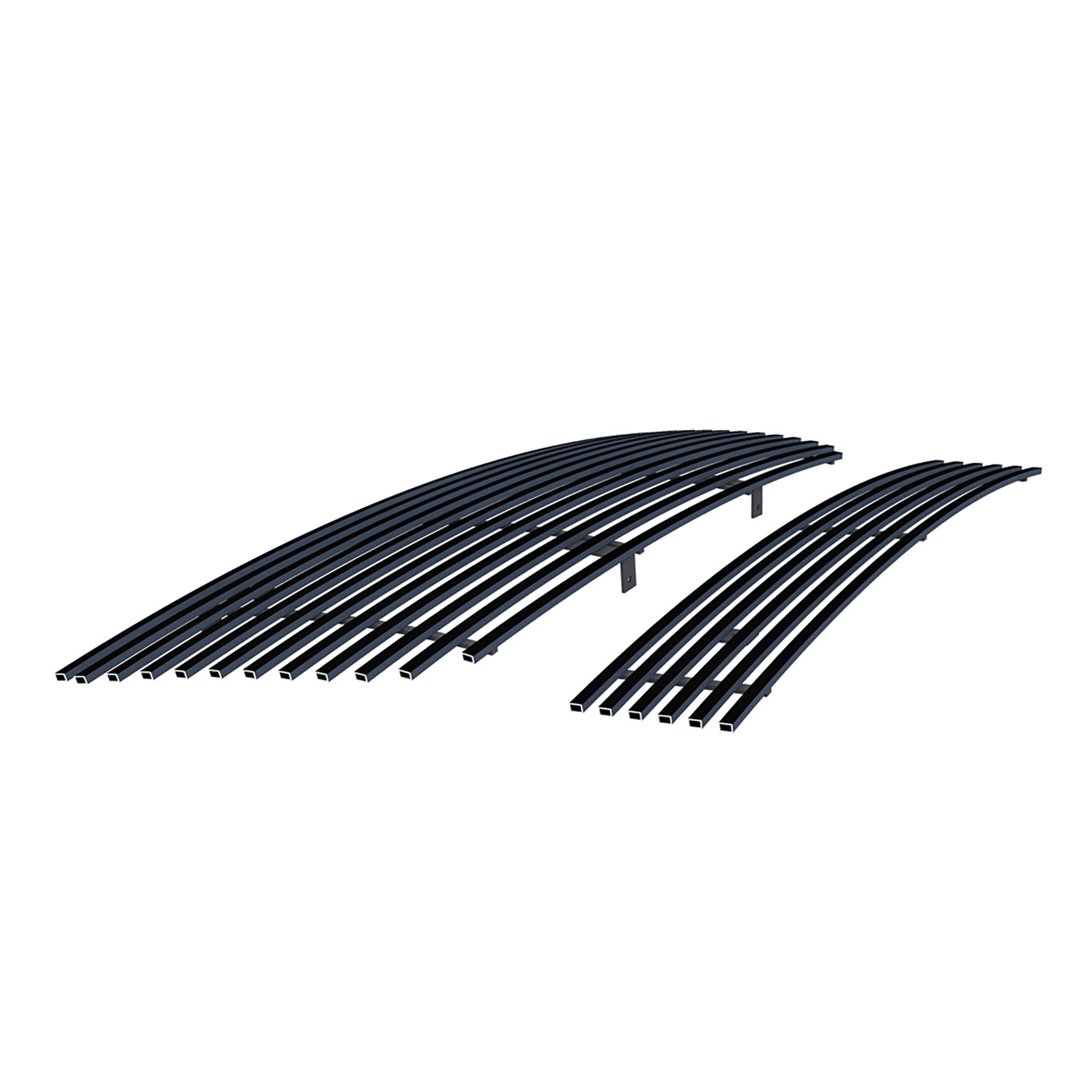 2006-2012 Ford Ranger Not For STX Main Upper + Lower Bumper Black Stainless Steel Billet Grille