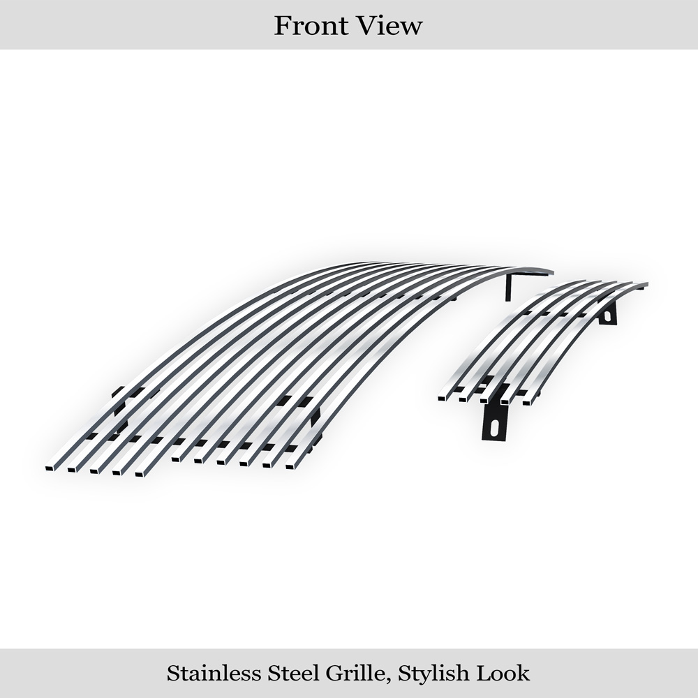 1997-1998 Ford Expedition /1997-1998 Ford F-150 4WD Bar Style MAIN UPPER + LOWER BUMPER Aluminum Billetuminum Billet Grille