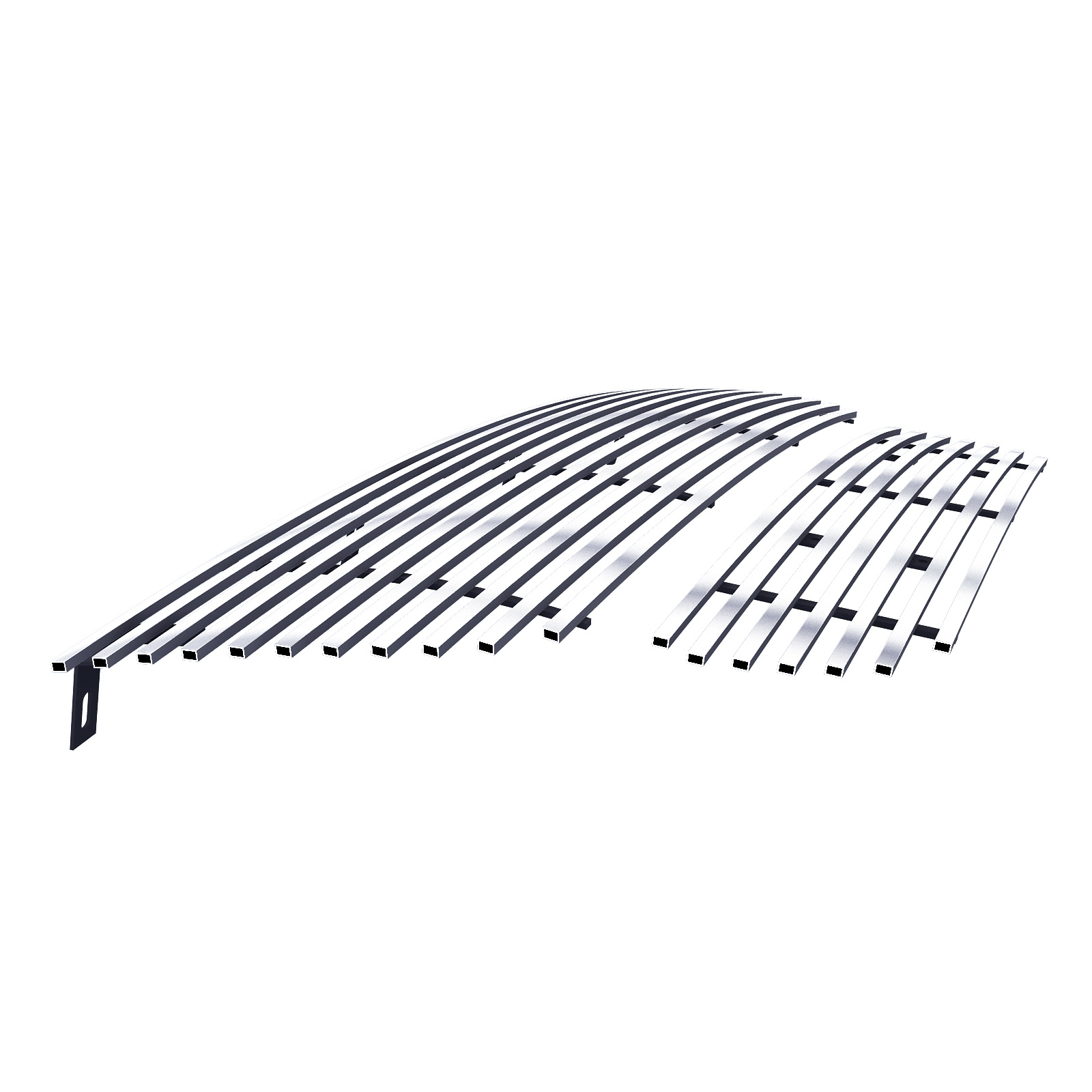 2002-2005 Ford Explorer Not For Sport or Sport Trac Main Upper + Lower Bumper Stainless Steel Billet Grille