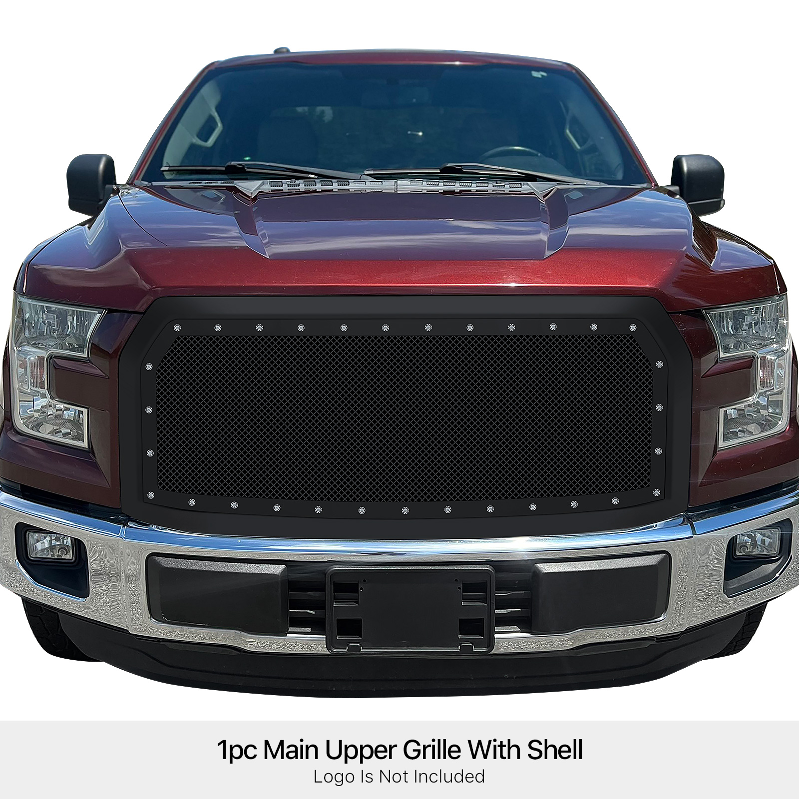 2015-2017 Ford F-150 Without Front Camera Main Upper Package Grille