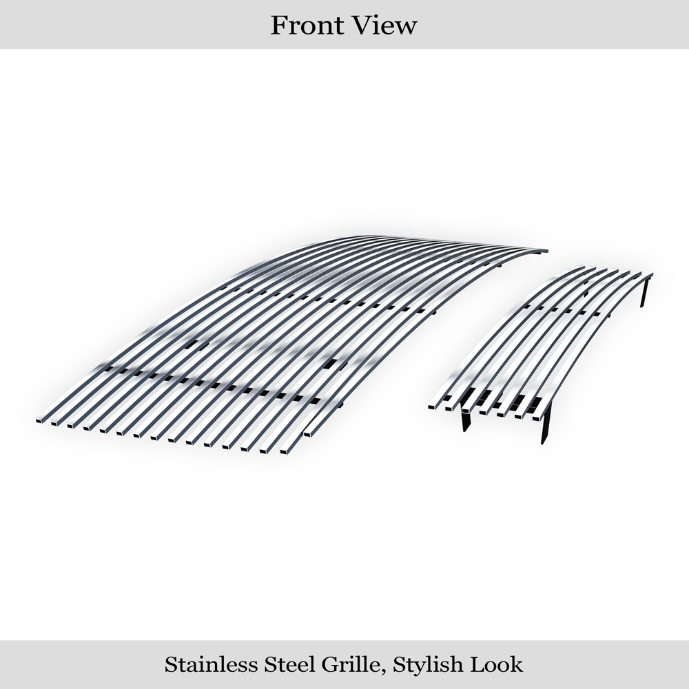 2007-2013 GMC Sierra 1500 MAIN UPPER + LOWER BUMPER Aluminum Billetuminum Billet Grille