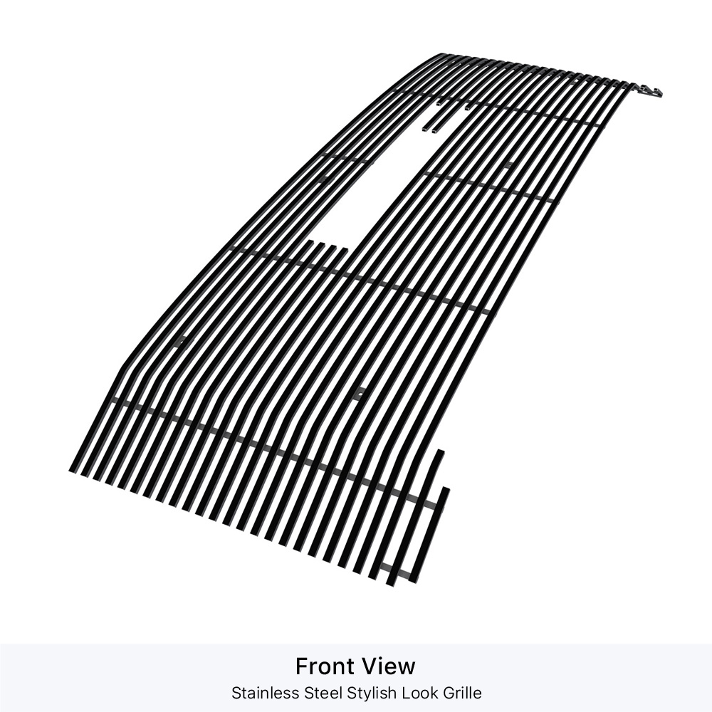 2020-2023 GMC Sierra 2500 SLE/ 2020-2023 Sierra 2500 Base/ 2020-2023 Sierra 3500 SLE/ 2020-2023 Sierra 3500 Base Main Upper Black Stainless Steel Billet Grille