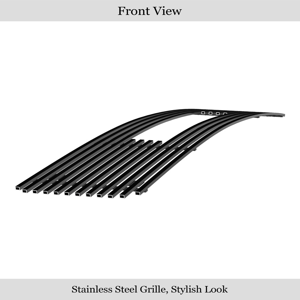 1995-2005 GMC Safari Van Main Upper Black Stainless Steel Billet Grille