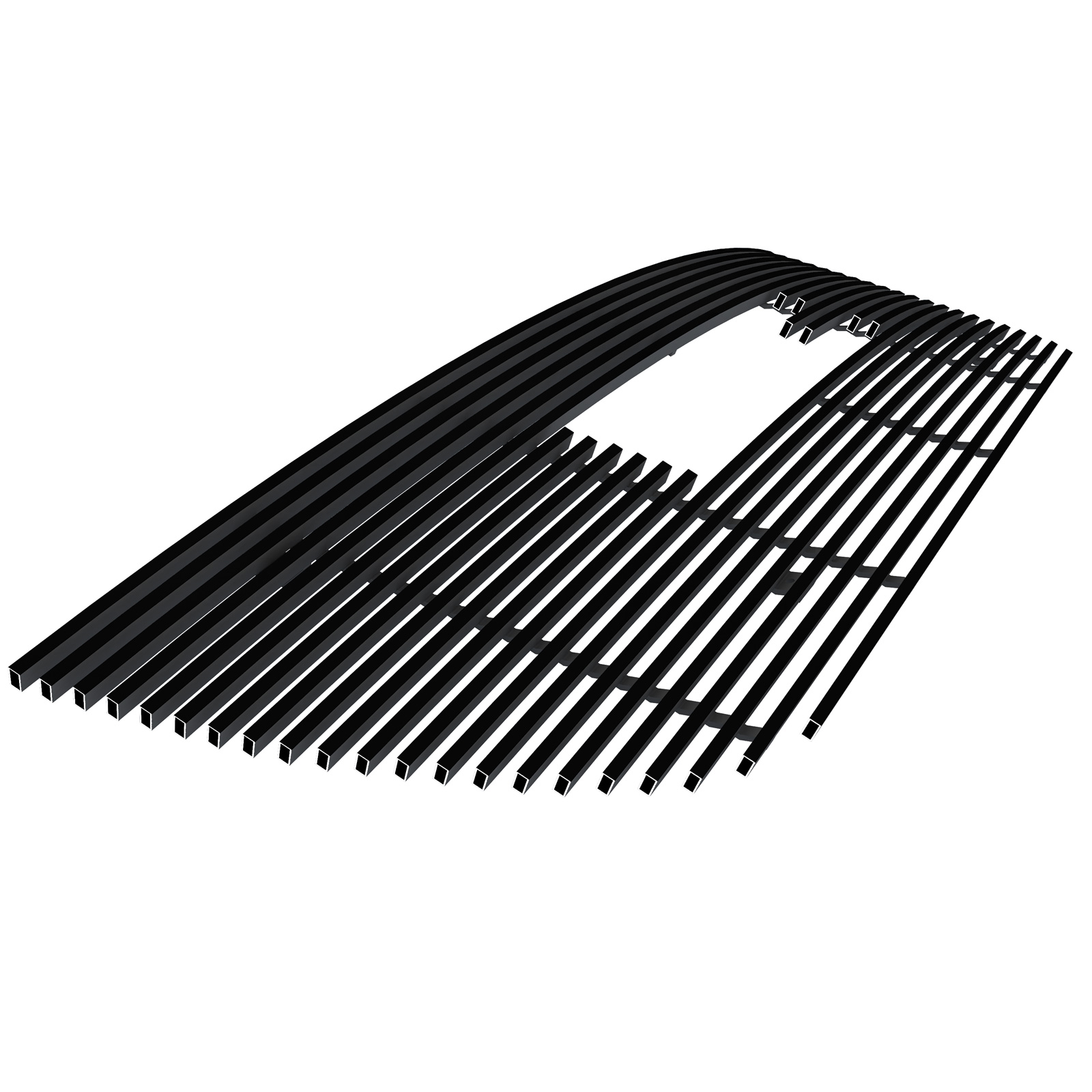 2007-2014 GMC Yukon Not For Hybrid/2007-2014 GMC Yukon XL Not For Hybrid Main Upper Black Stainless Steel Billet Grille