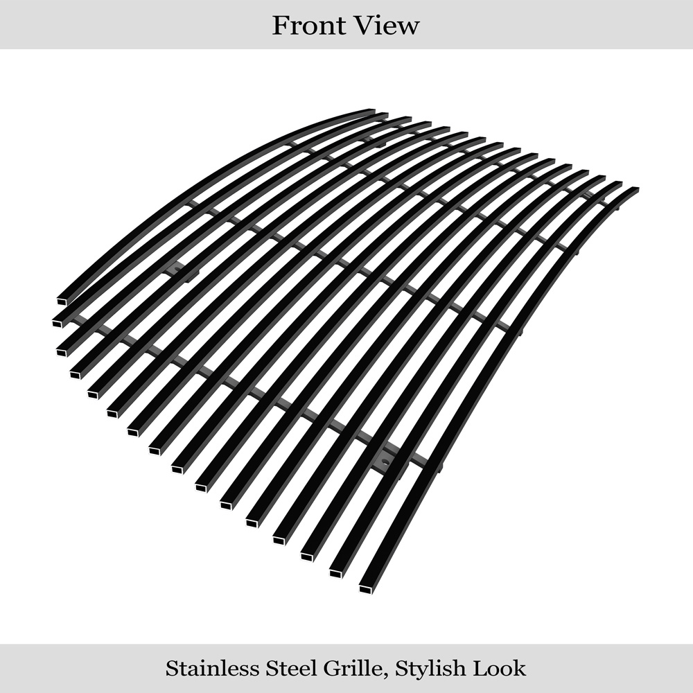 2007-2014 GMC Yukon XL Not For Hybrid/2007-2014 GMC Yukon Not For Hybrid Main Upper Black Stainless Steel Billet Grille