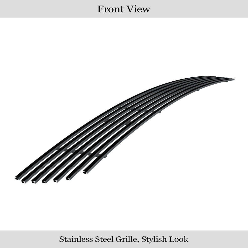2007-2014 GMC Yukon Tow Hook Covered Not For Hybrid Model/2007-2014 GMC Yukon XL Tow Hook Covered Not For Hybrid Model Lower Bumper Black Stainless Steel Billet Grille