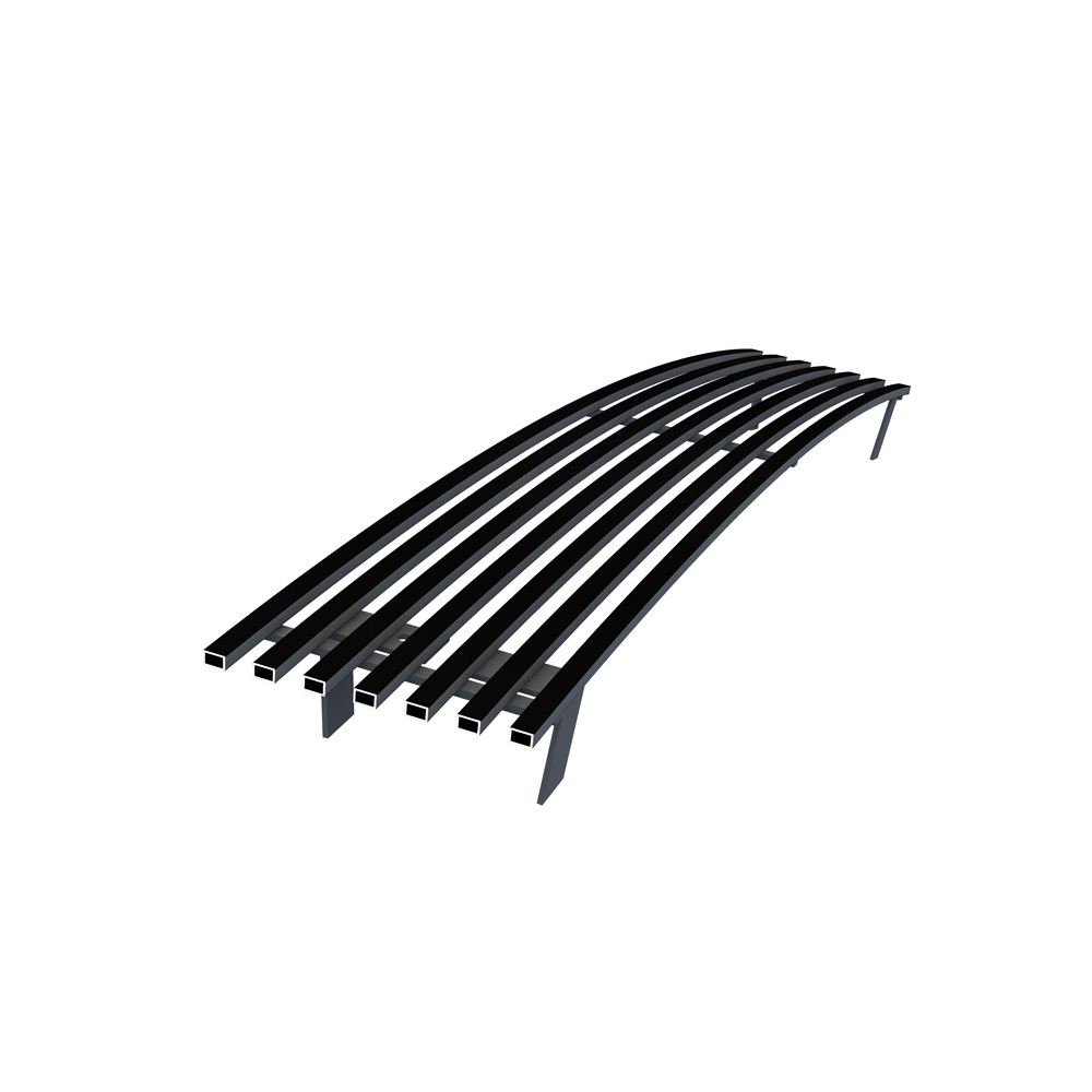 2007-2013 GMC Sierra 1500 Between Tow Hook/2007-2010 GMC Sierra 1500 Denali Between Tow Hook/2007-2010 GMC Sierra 2500 HD Between Tow Hook/2007-2010 GMC Sierra 3500 HD Between Tow Hook Lower Bumper Black Stainless Steel Billet Grille