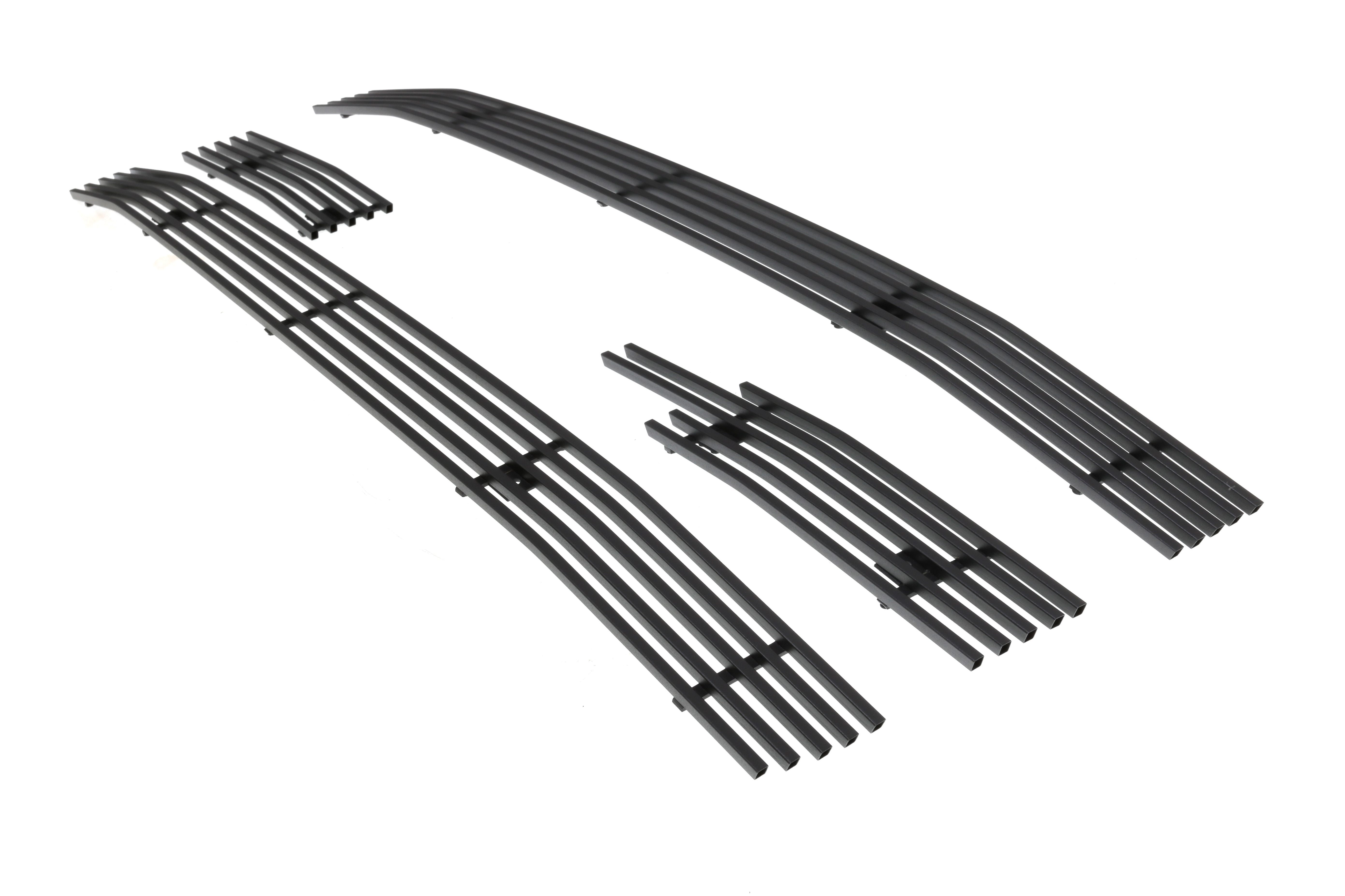 2014-2015 GMC Sierra 1500 Not For Denali And All Terrain Package Main Upper Black Stainless Steel Billet Grille