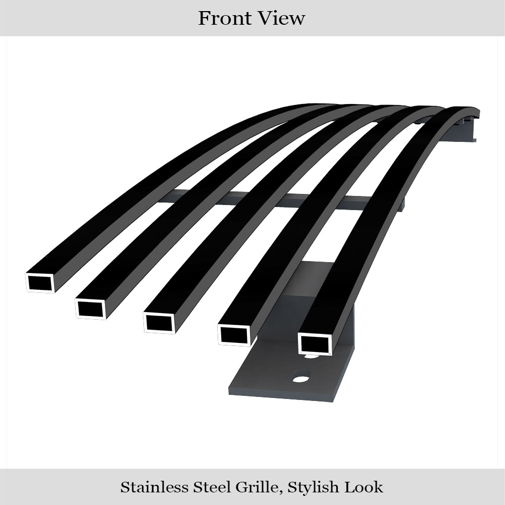2015-2019 GMC Sierra 2500 /2015-2019 GMC Sierra 3500 Lower Bumper Black Stainless Steel Billet Grille