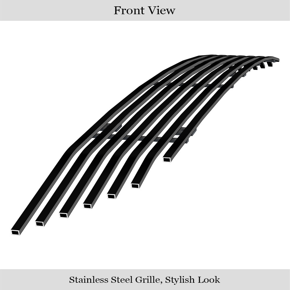 2017-2019 GMC Acadia Lower Bumper Black Stainless Steel Billet Grille