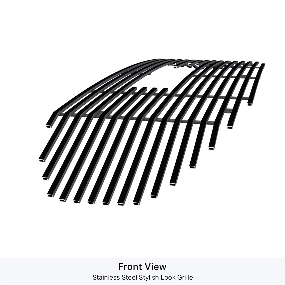 2018-2021 GMC Terrain Nor for Denali Logo Show Main Upper Black Stainless Steel Billet Grille