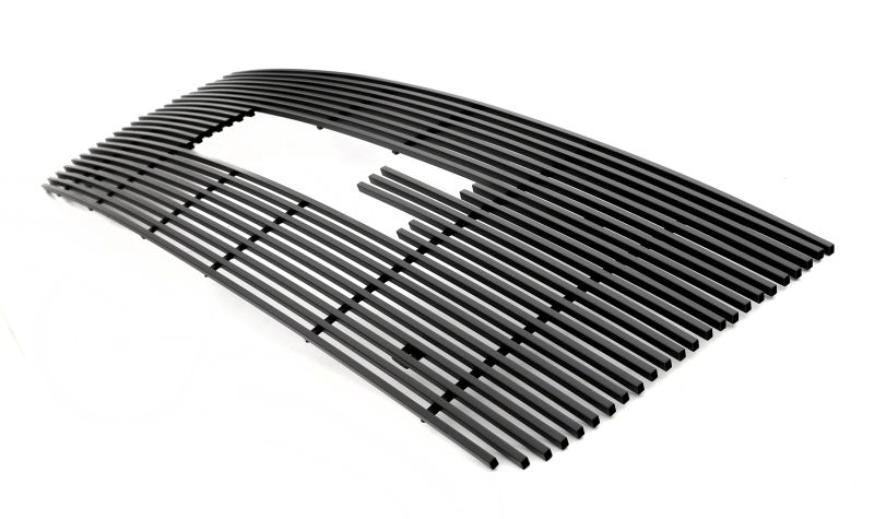 2007-2013 GMC Sierra 1500 /2007-2010 GMC Sierra Denali New Body With Logo Show Main Upper Black Stainless Steel Billet Grille