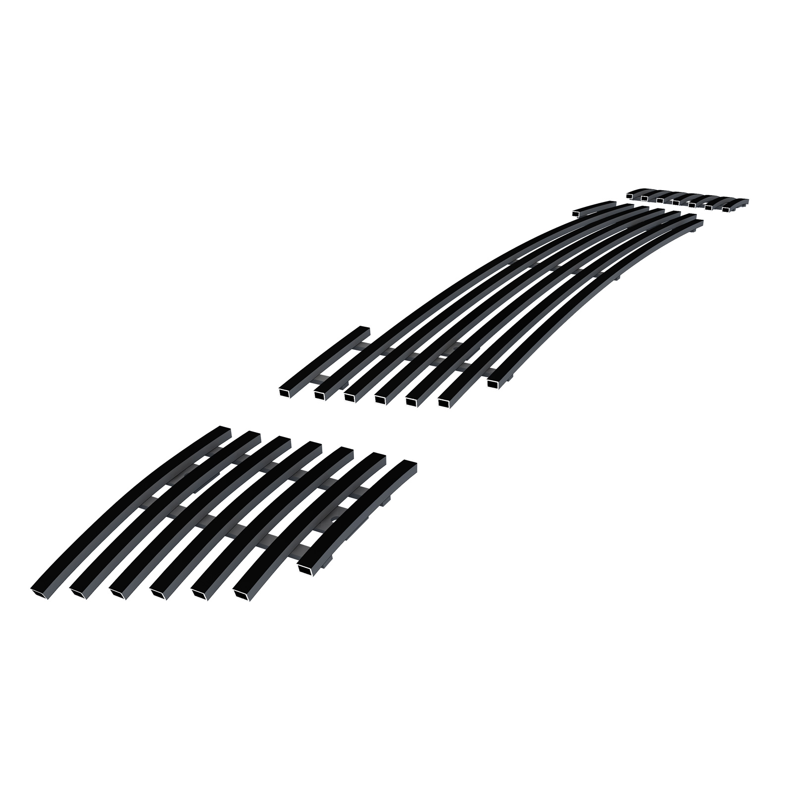 2007-2012 GMC Acadia Lower Bumper Black Stainless Steel Billet Grille