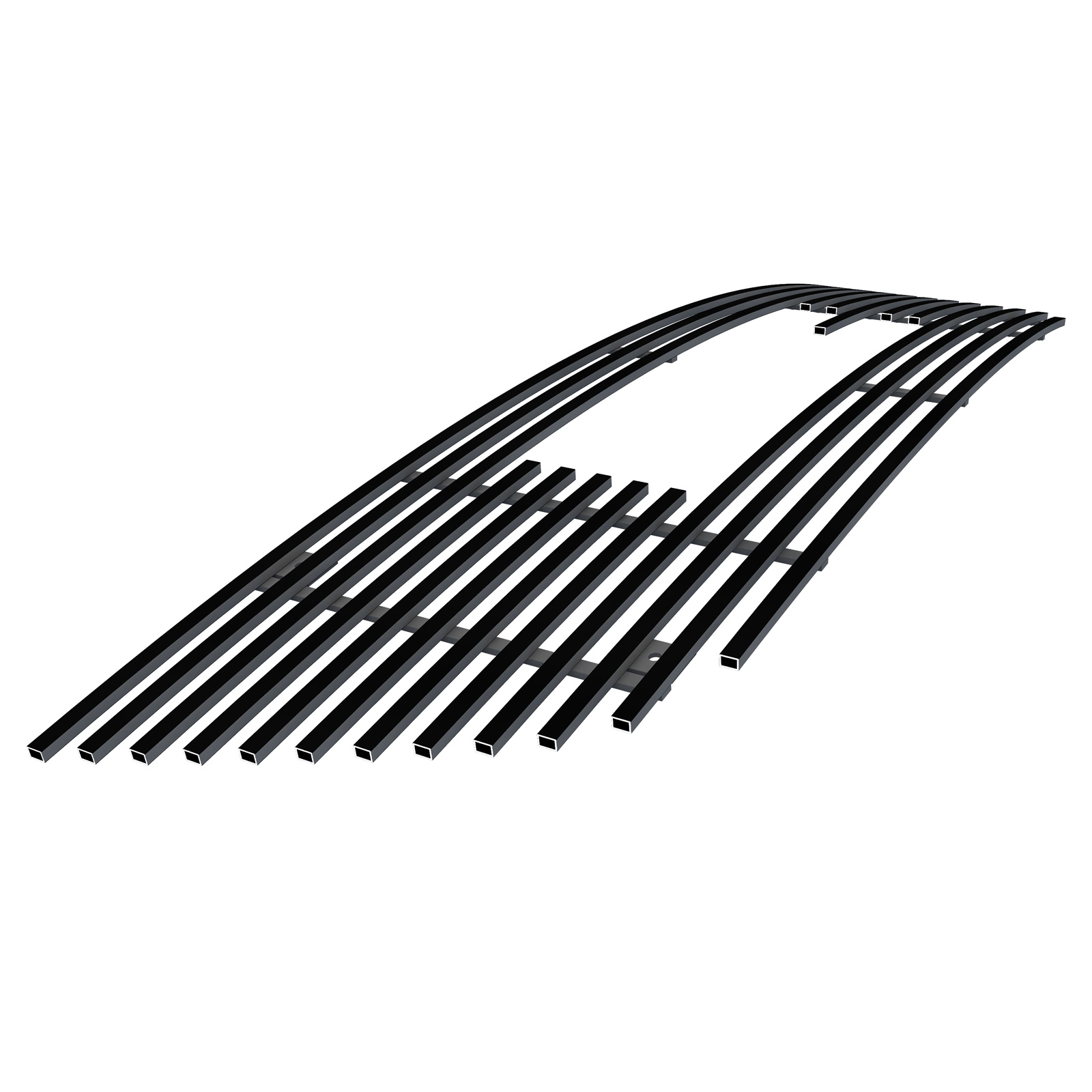 2007-2012 GMC Acadia Main Upper Black Stainless Steel Billet Grille