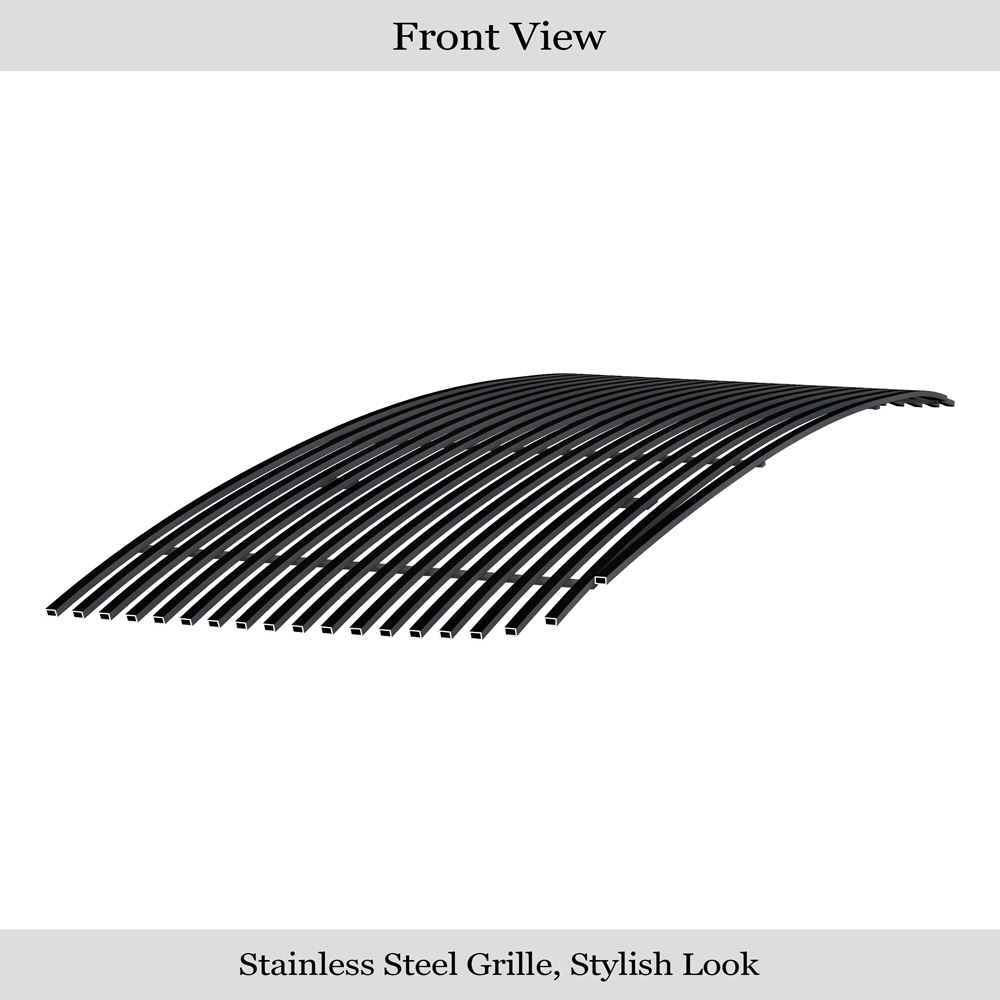 2007-2010 GMC Sierra 2500 HD /2007-2010 GMC Sierra 3500 HD Main Upper Black Stainless Steel Billet Grille