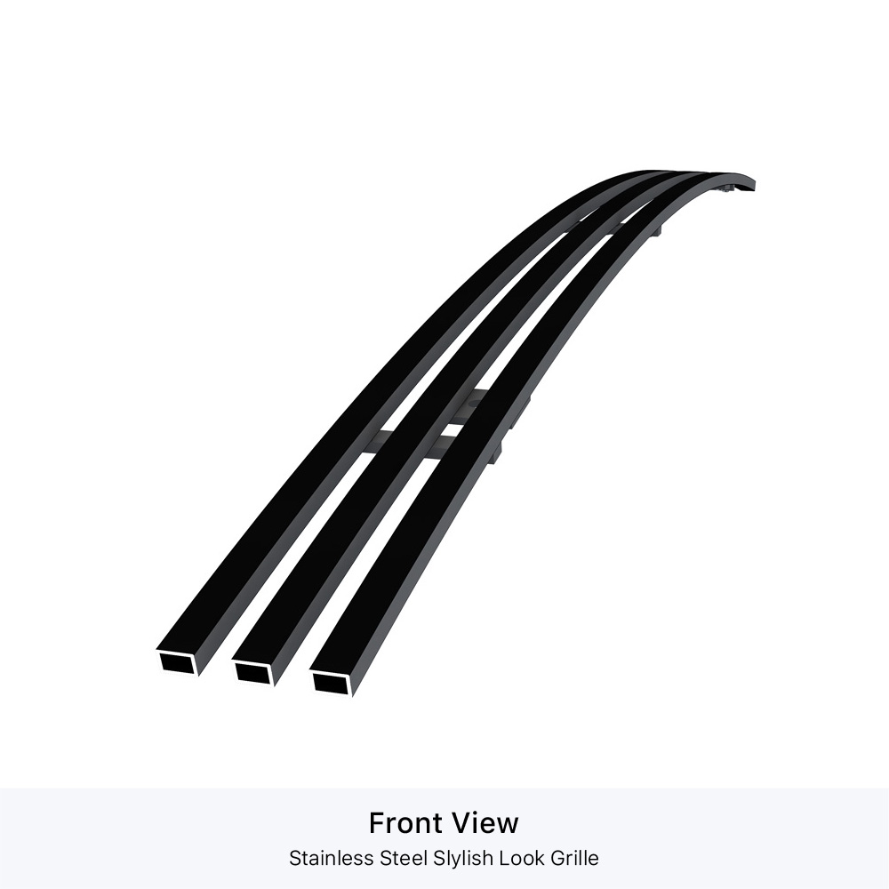 2007-2013 GMC Sierra 1500 /2007-2010 GMC Sierra 2500 HD /2007-2010 GMC Sierra 3500 HD /2007-2013 GMC Sierra Denali 1500 Top Bumper Black Stainless Steel Billet Grille