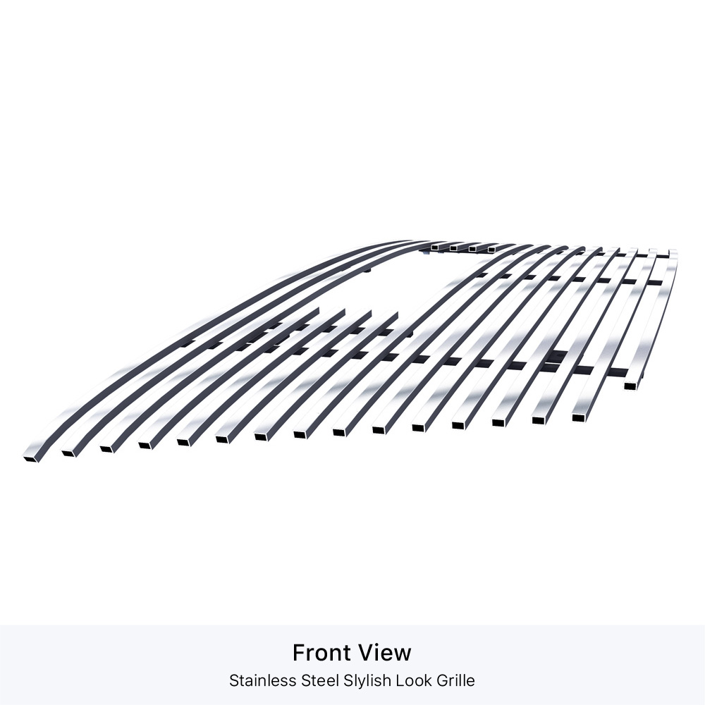 2010-2015 GMC Terrain 1 PC With Logo Show Main Upper Stainless Steel Billet Grille