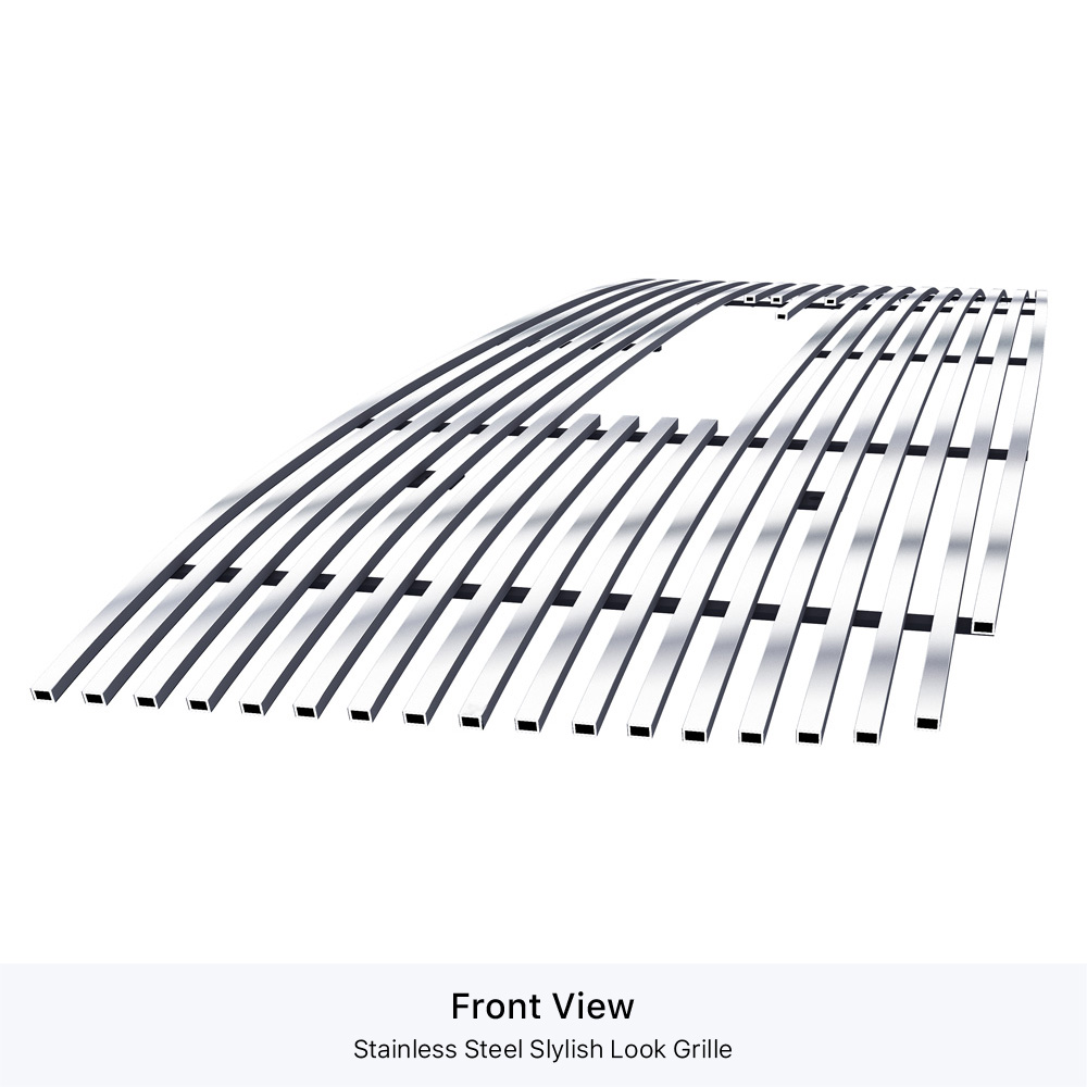 2011-2014 GMC Sierra 2500 HD Not For Denali With Logo Show/2011-2014 GMC Sierra 3500 HD Not For Denali With Logo Show Main Upper Stainless Steel Billet Grille