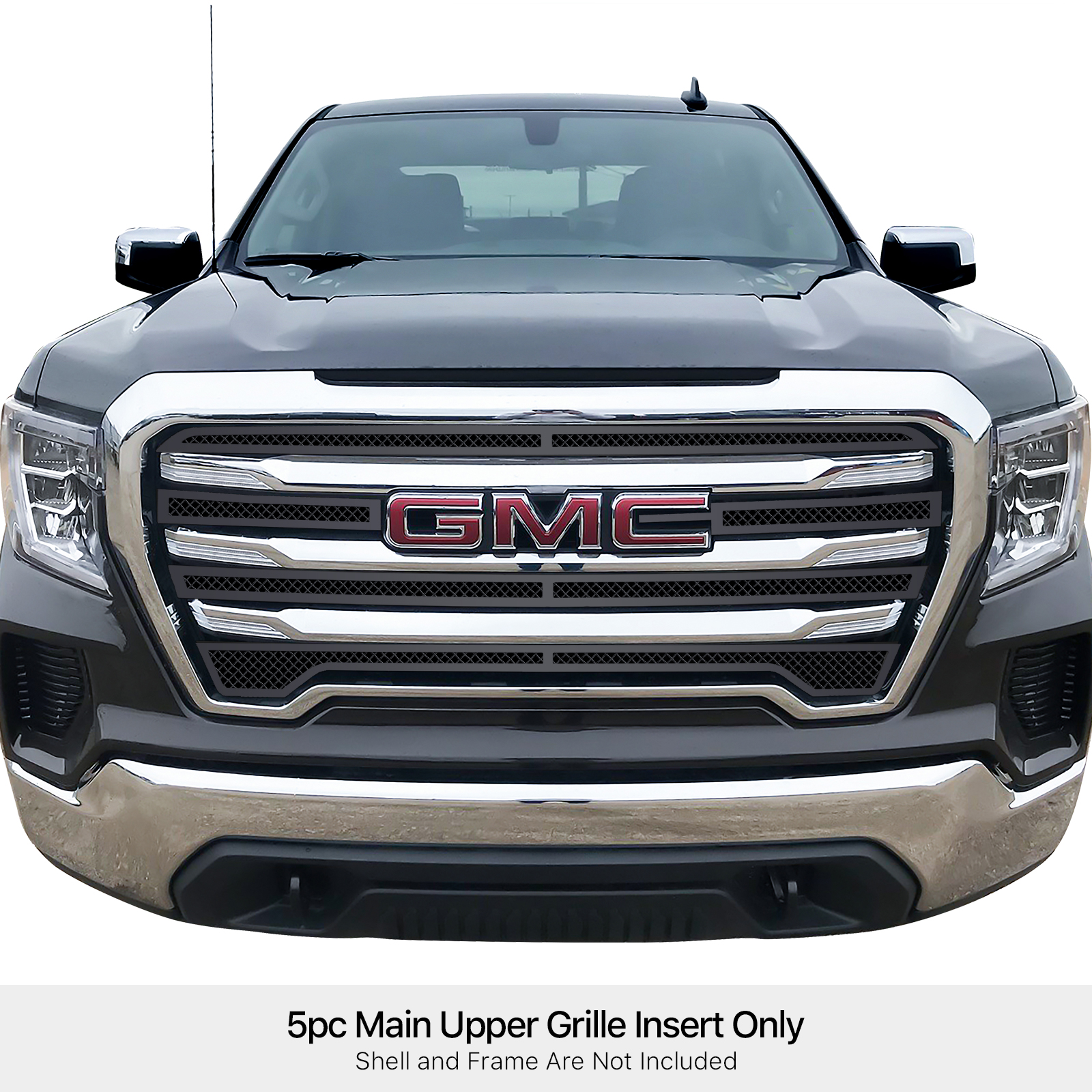 2019-2021 GMC Sierra 1500 SLE/ 2019-2021 GMC Sierra 1500 Elevation Main Upper Black Wire Mesh Grille