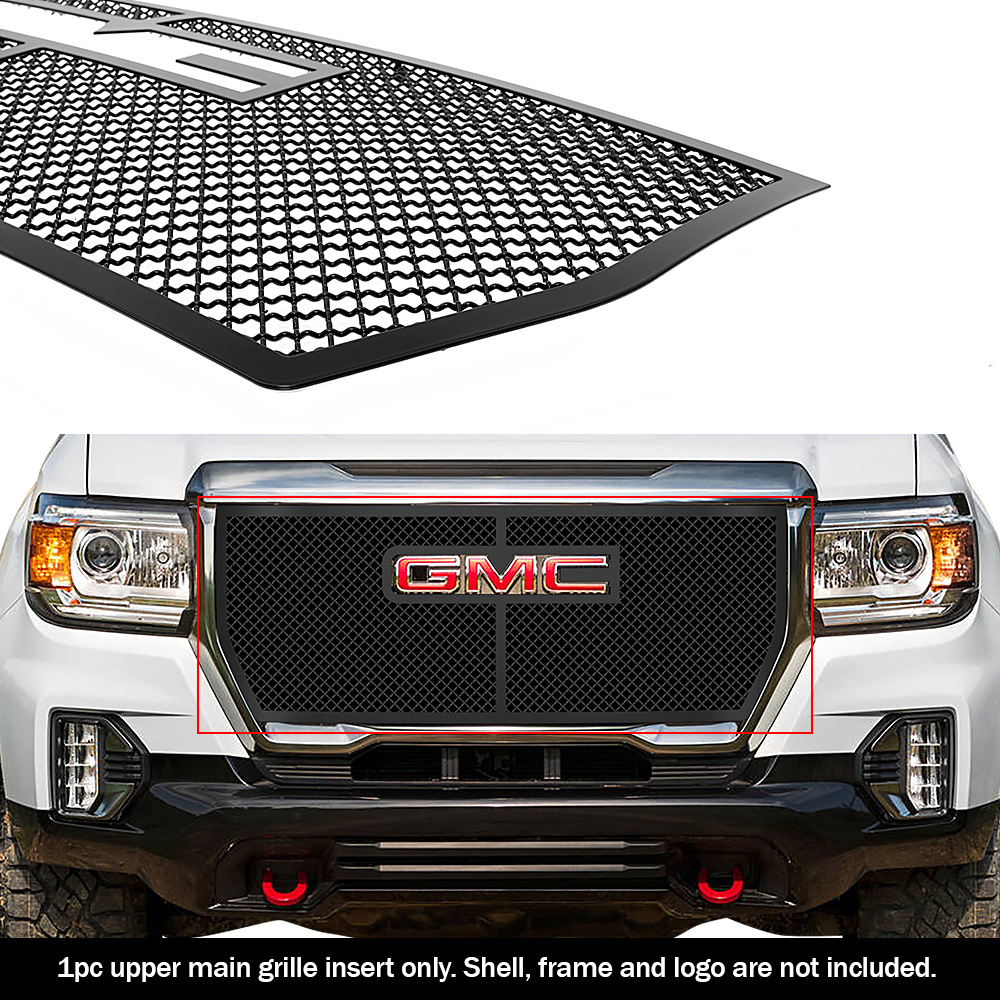 2021-2022 GMC Canyon Elevation/ 2021-2022 GMC Canyon AT4 Main Upper Black Wire Mesh Grille