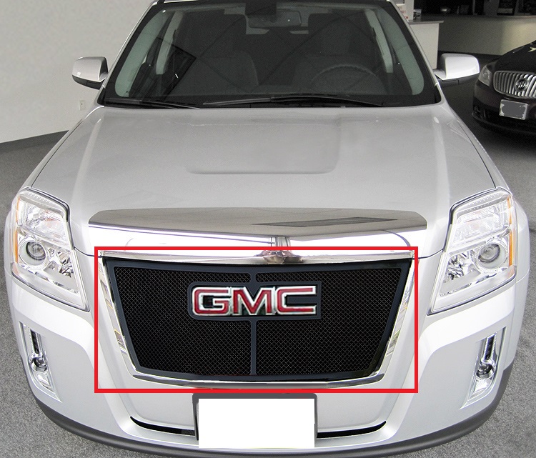 2010-2015 GMC Terrain 1 PC With Logo Show Main Upper Black Wire Mesh Grille