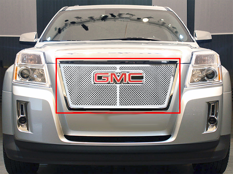 2010-2015 GMC Terrain 1 PC With Logo Show Main Upper Wire Mesh Grille