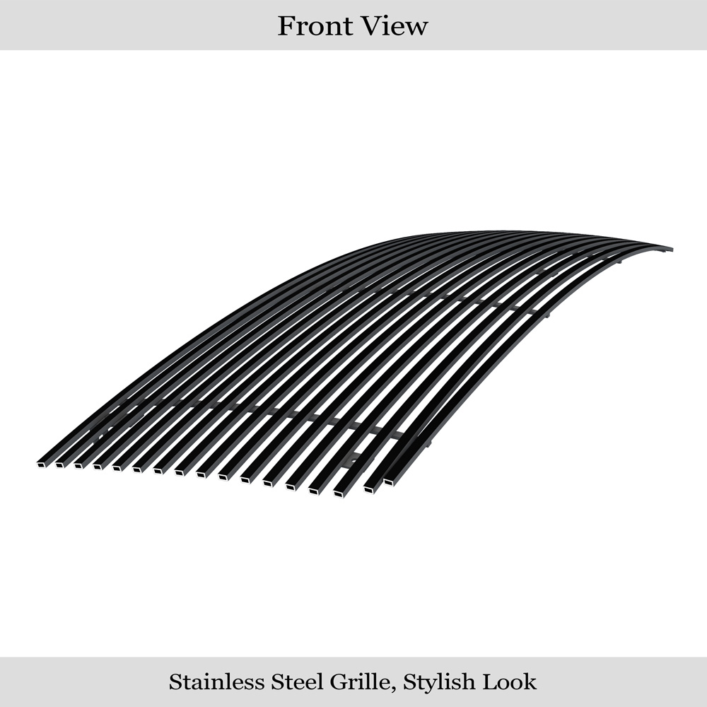 2007-2013 GMC Sierra 1500 Main Upper Black Stainless Steel Billet Grille