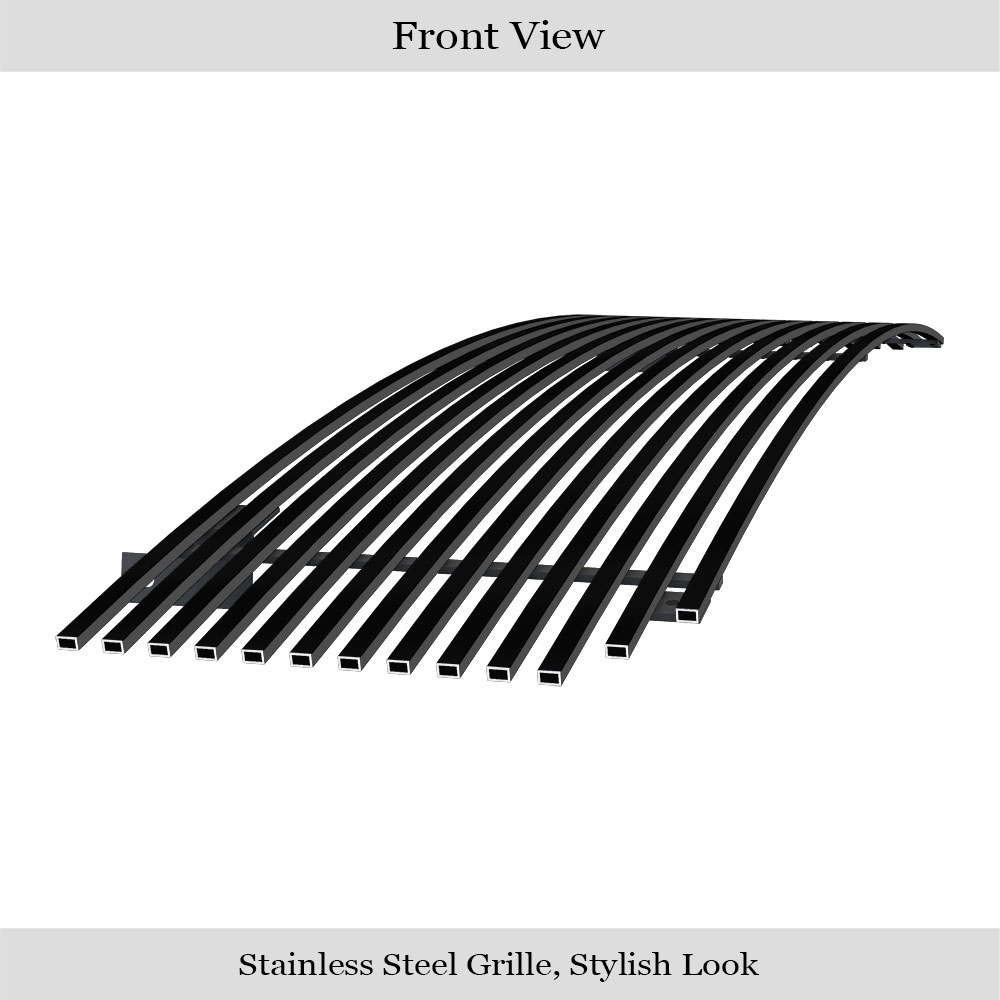 1999-2000 GMC Sierra 1500 Not For HD/2000-2006 GMC Yukon /2001-2006 GMC Yukon Denali /2001-2002 GMC Sierra 1500 /2001-2001 GMC Sierra 1500 C3 /2002-2006 GMC Sierra 1500 Denali Main Upper Black Stainless Steel Billet Grille