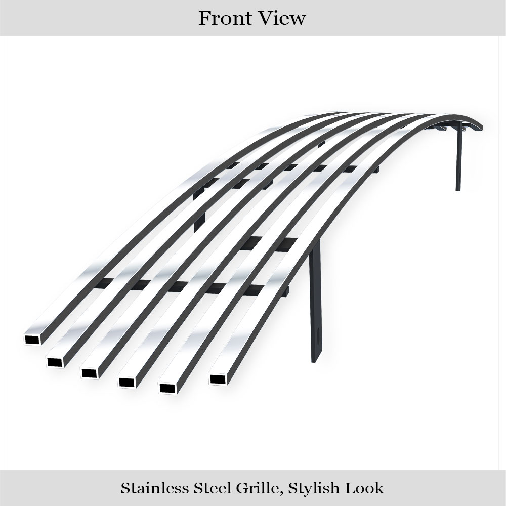 1999-2006 GMC Yukon Denali tow hook covered/2001-2006 GMC Yukon XL Denali tow hook covered/2002-2006 GMC Sierra Denali tow hook covered Lower Bumper Stainless Steel Billet Grille