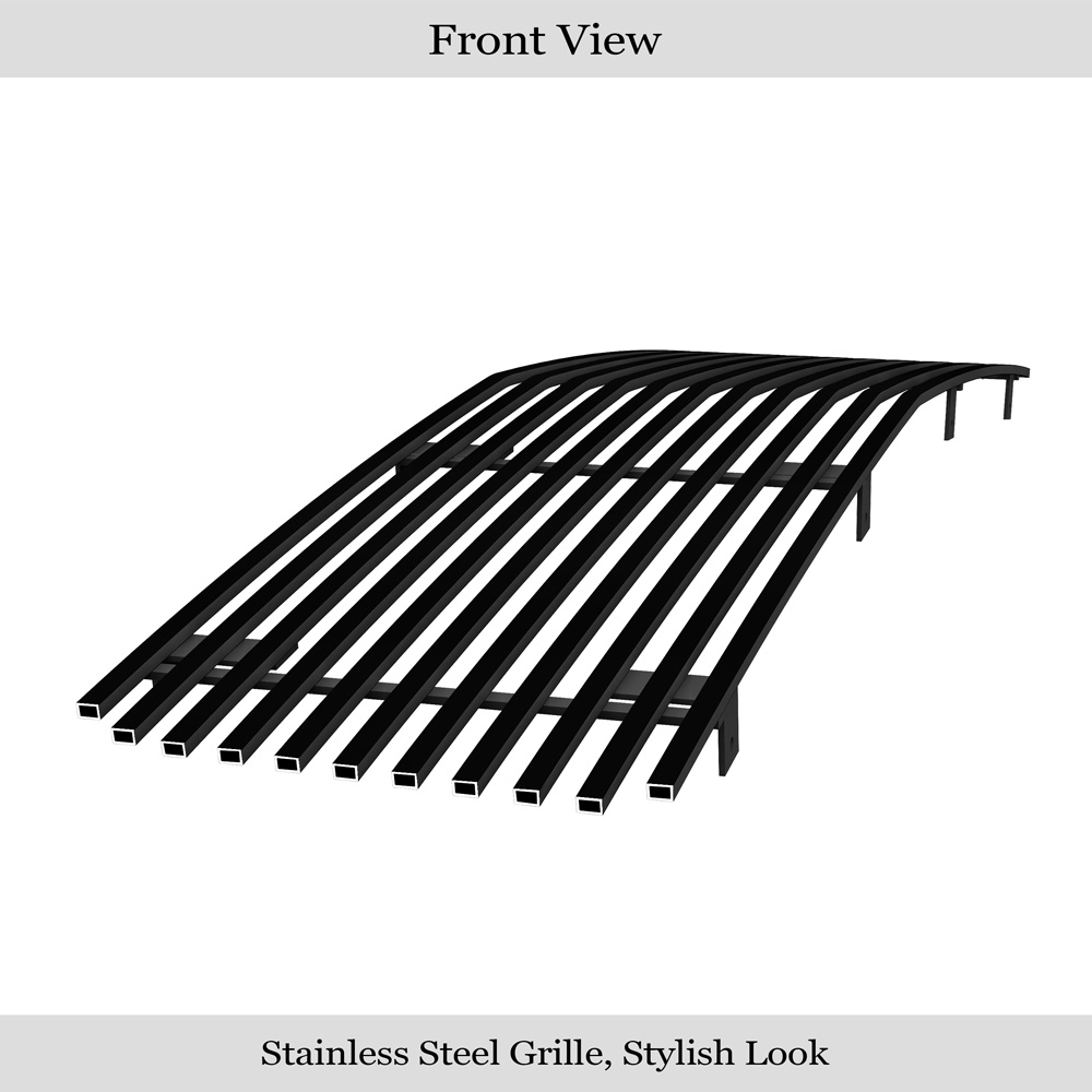 1995-2005 GMC Safari Van Main Upper Black Stainless Steel Billet Grille