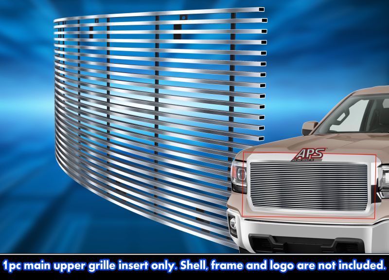 2014-2015 GMC Sierra 1500 MAIN UPPER Stainless Steel Billet Grille