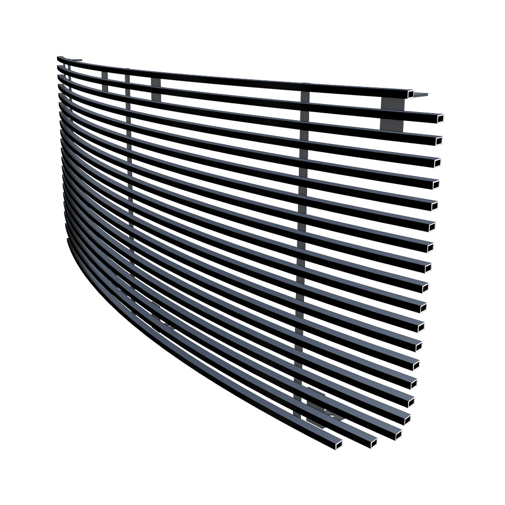 2013-2016 GMC Acadia With Logo Cover Main Upper Black Stainless Steel Billet Grille