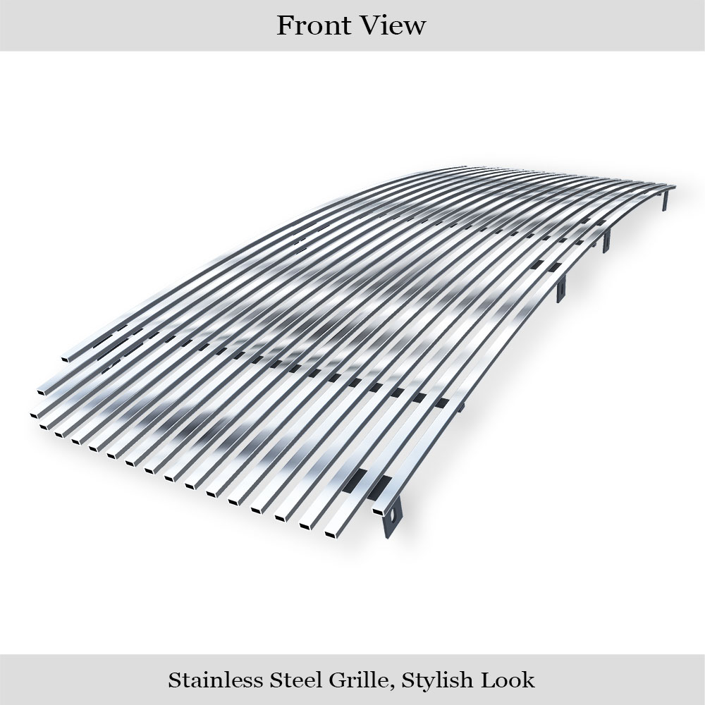 2013-2016 GMC Acadia With Logo Cover Main Upper Stainless Steel Billet Grille