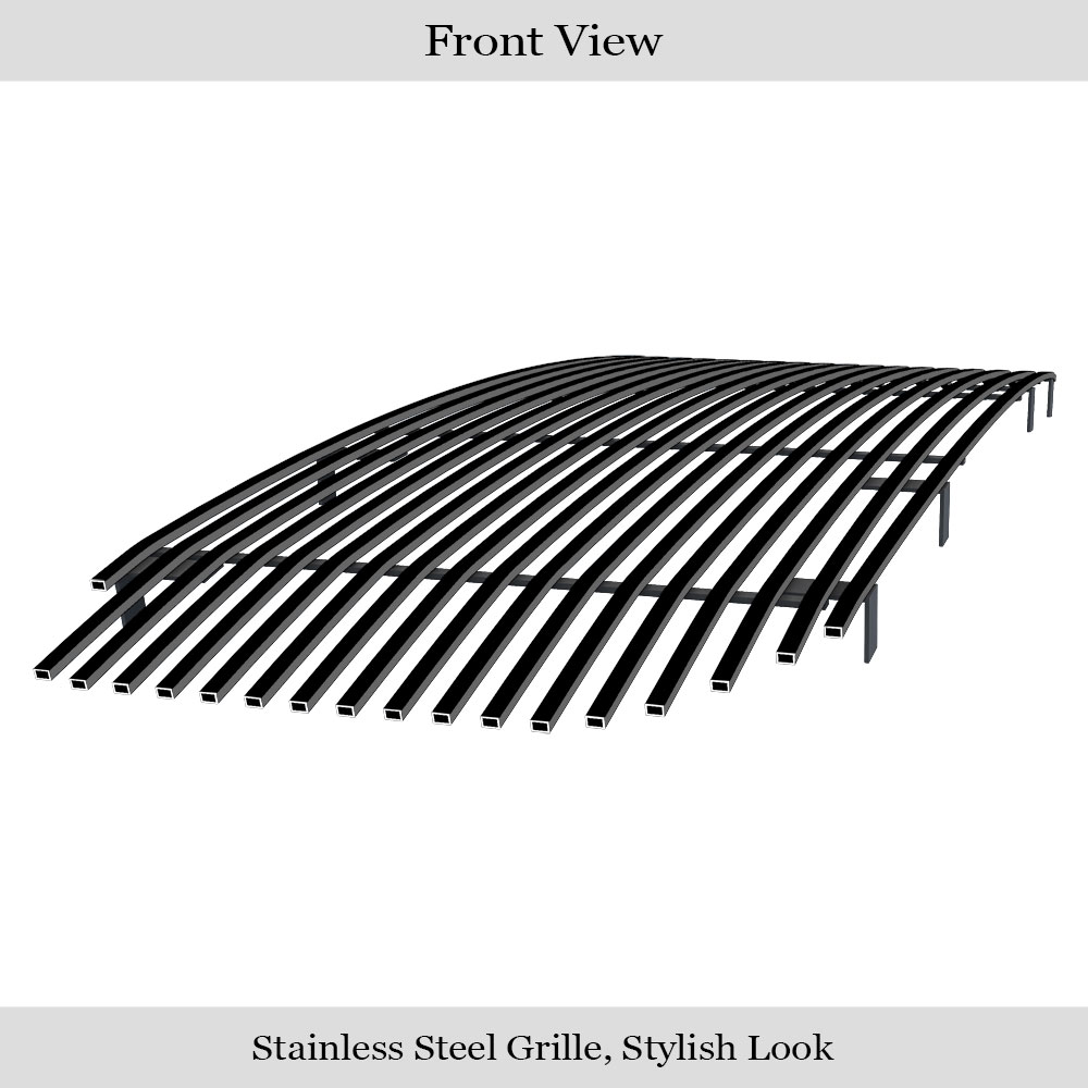 2015-2020 GMC Yukon/2015-2020 GMC Yukon Denali Main Upper Black Stainless Steel Billet Grille