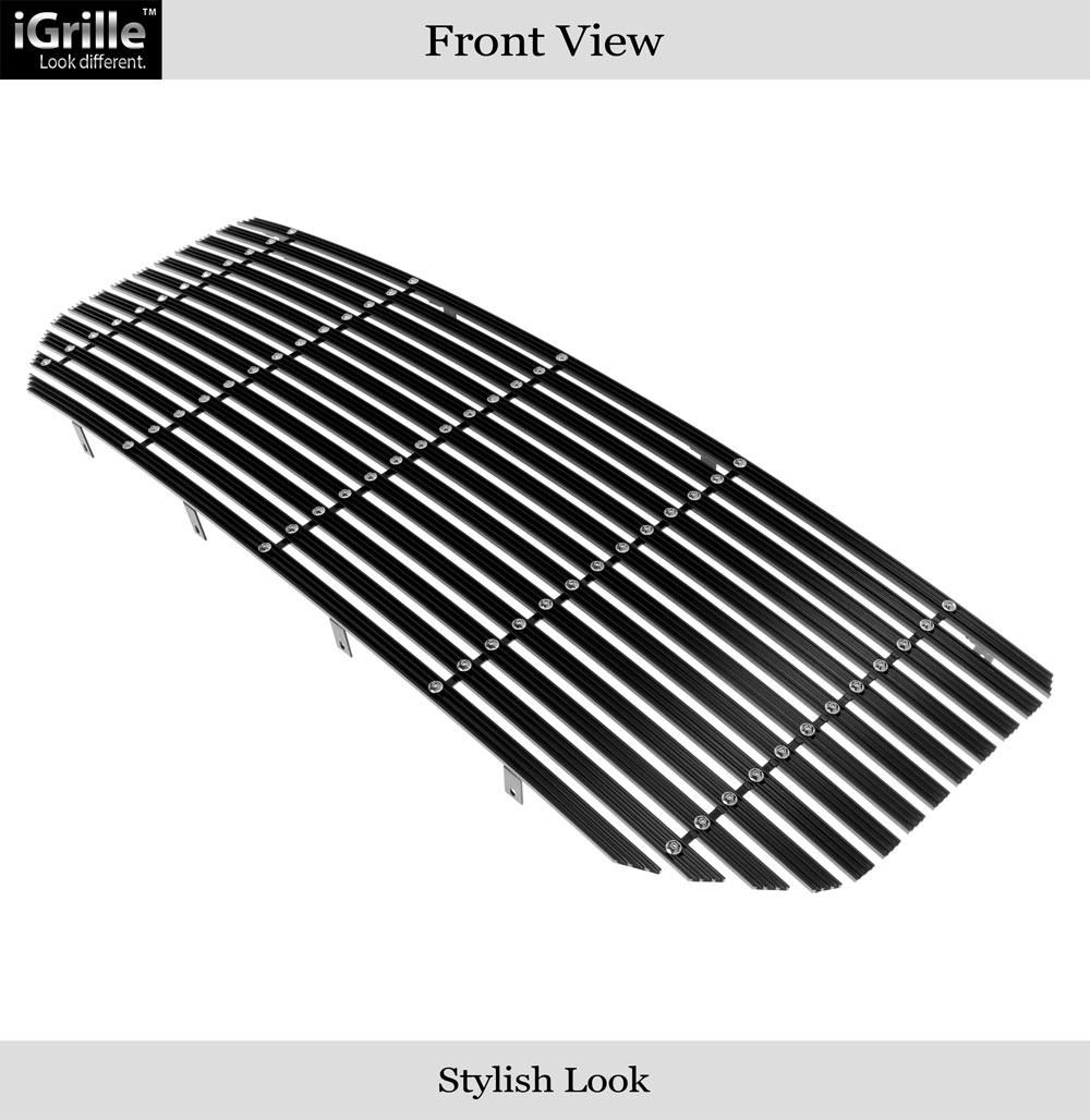 2016-2018 GMC Sierra 1500 MAIN UPPER Black Rugged Billet Grille