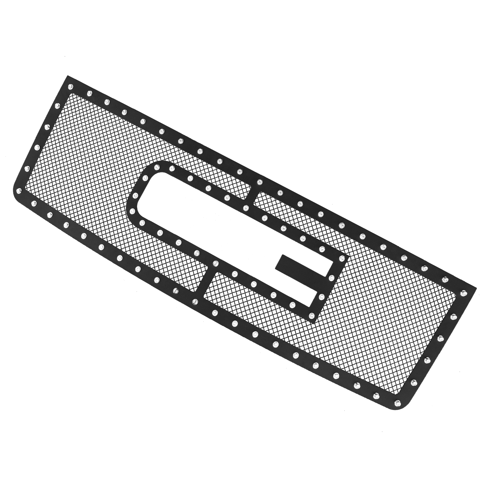 2007-2013 GMC Sierra 1500 /2007-2010 GMC Sierra Denali New Body With Logo Show Main Upper Black Wire Mesh Grille