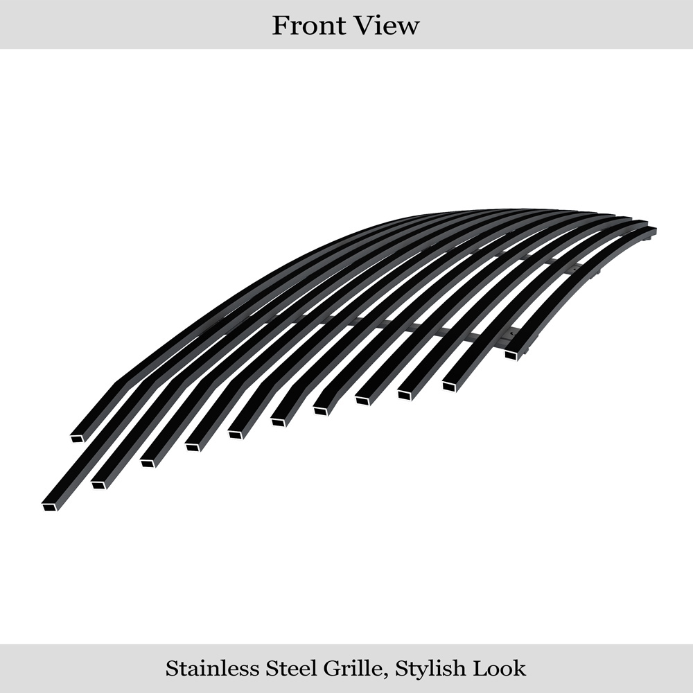 2016-2018 Honda HR-V Main Upper Black Stainless Steel Billet Grille