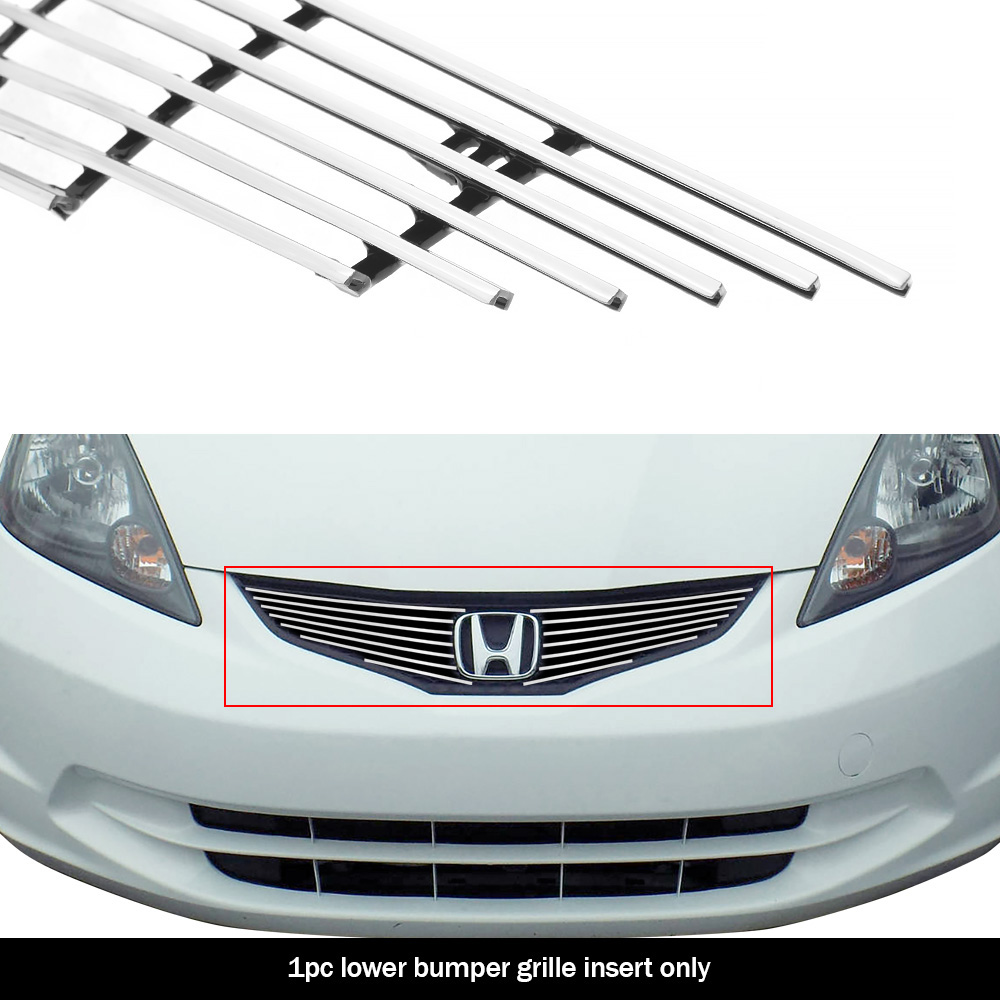 2012-2013 Honda Fit Base Model with logo show Main Upper Aluminum Billetuminum Billet Grille