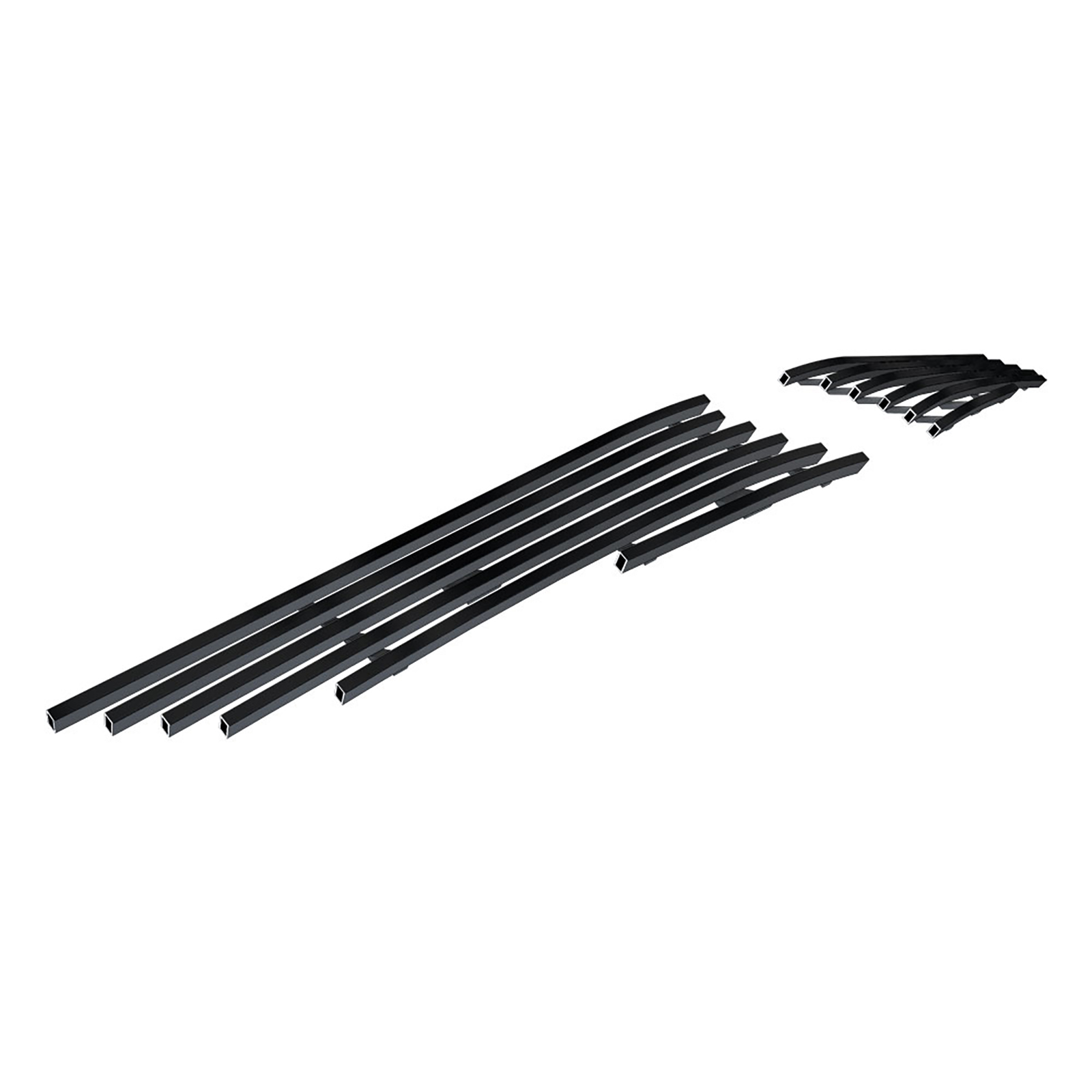 2012-2013 Honda Fit Sport With Logo Show Main Upper Black Stainless Steel Billet Grille